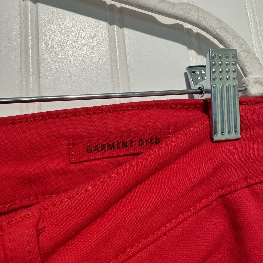 Judy Blue Garment Dyed 90s Straight Denim Jeans Red Size 14W - Picture 5 of 7